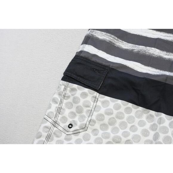 Oneill Board Shorts Athletic Striped Performance Surf Water Wear Mens Size 38 - Picture 3 of 7